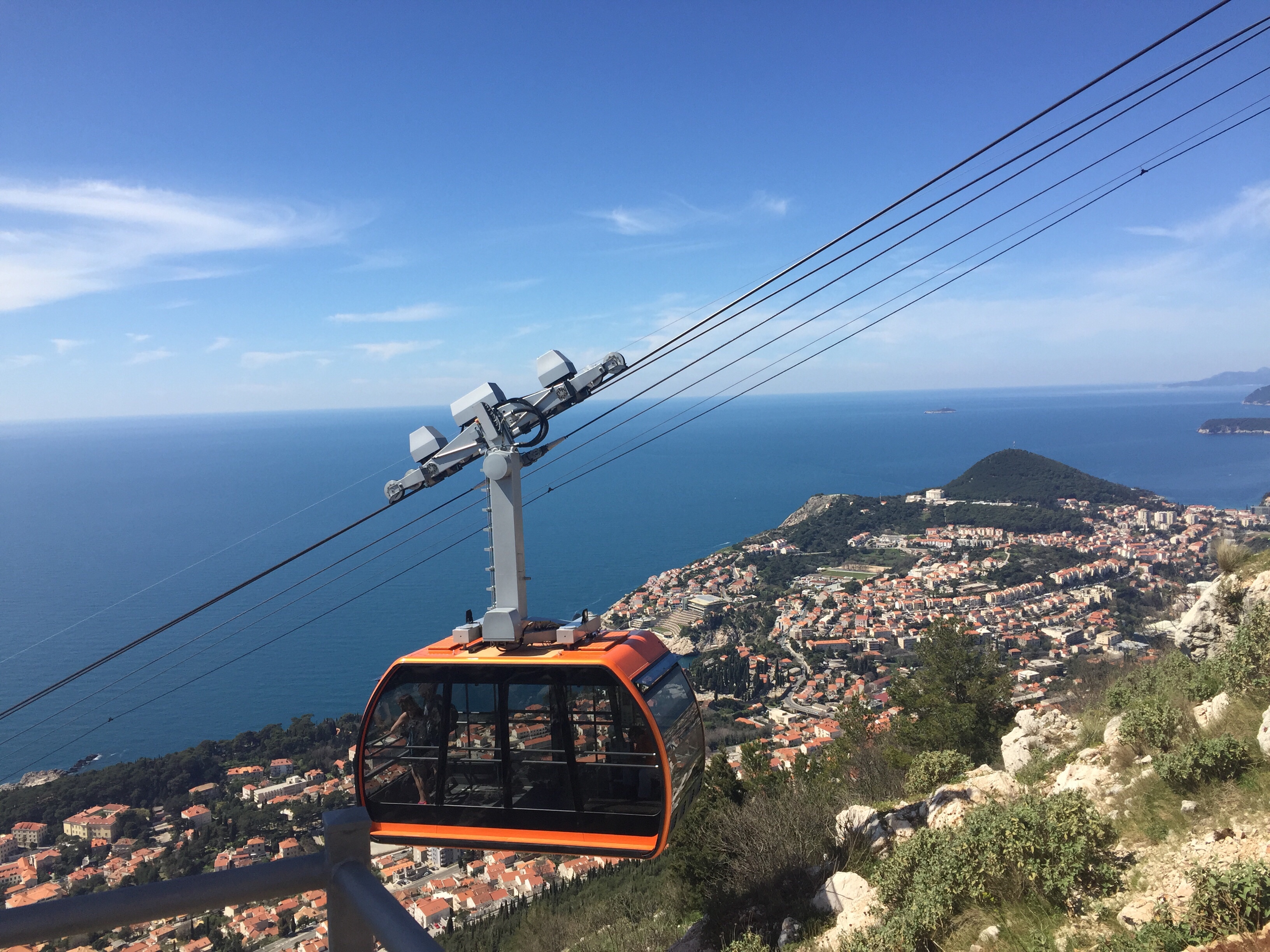 The Dubrovnik cable car in Croatia